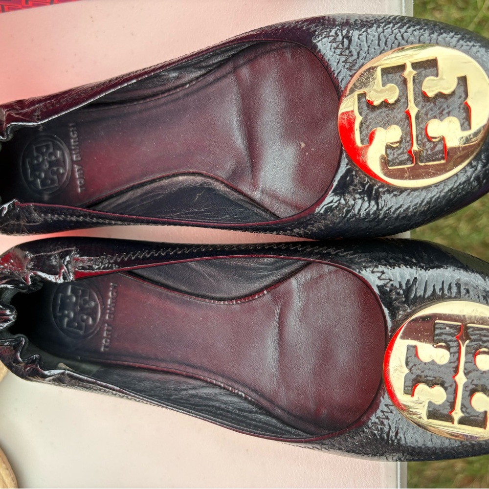 COPY - Tory Burch Black and Gold Women's Flats size 8 Very good condition